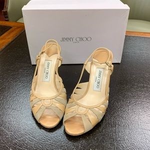 Jimmy Choo Strappy Heels. Size 37.